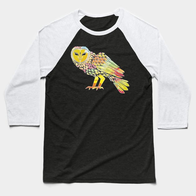 Great owl owl bird t-shirt Baseball T-Shirt by thefriendlyone